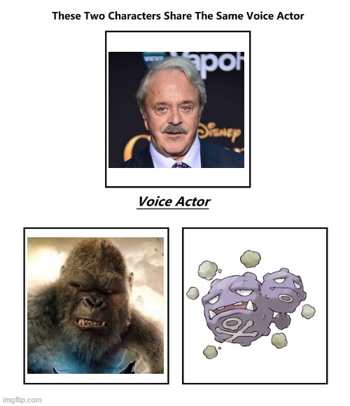 Jim Cummings | image tagged in same voice actor,kingkong | made w/ Imgflip meme maker