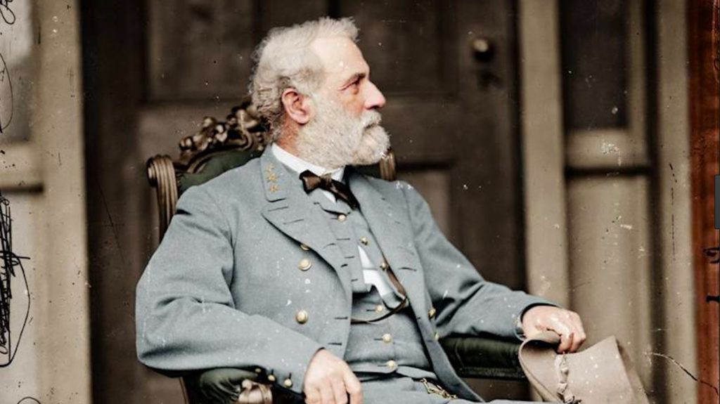 High Quality General Robert E. Lee Sitting in his chair Blank Meme Template