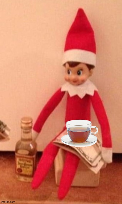 DRINKING ELF | image tagged in drinking elf | made w/ Imgflip meme maker