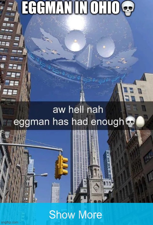  EGGMAN IN OHIO💀 | image tagged in dr eggman,ohio,oh hell no | made w/ Imgflip meme maker