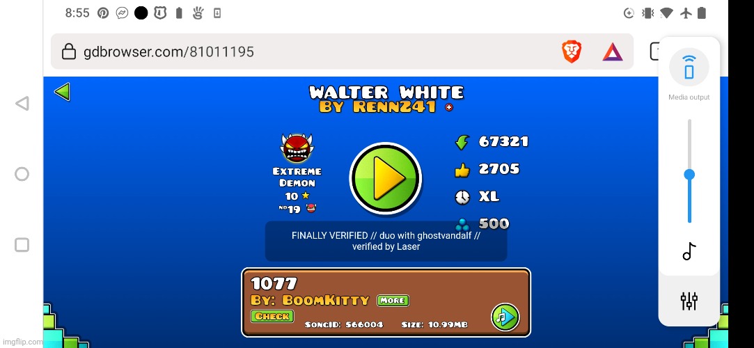 I'm just gonna leave this right here (#335) | image tagged in geometry dash,walter white,memes,funny,gaming,video games | made w/ Imgflip meme maker