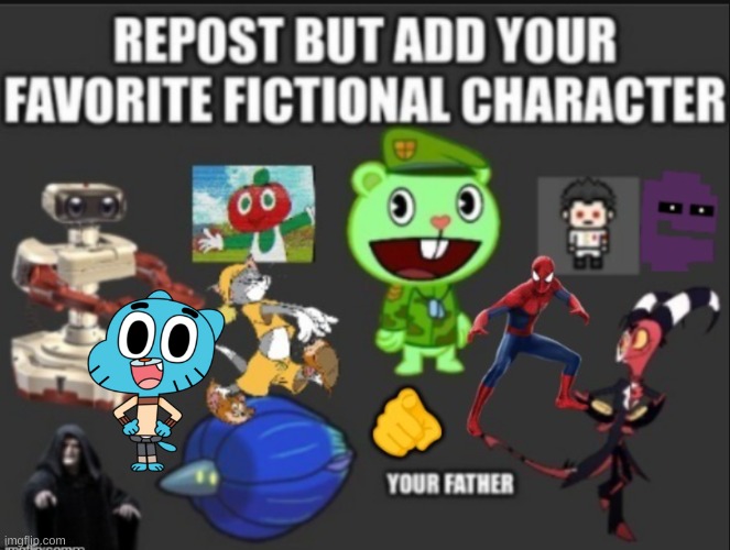 Gumball Be OP | image tagged in gumball,repost,not funny | made w/ Imgflip meme maker