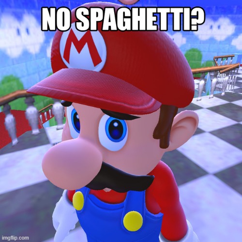 No Spagetti? | image tagged in no spagetti | made w/ Imgflip meme maker