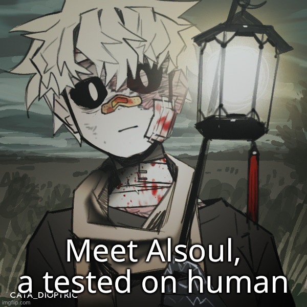 Don’t worry, he isn’t a fox or anything that strange- | Meet Alsoul, a tested on human | made w/ Imgflip meme maker