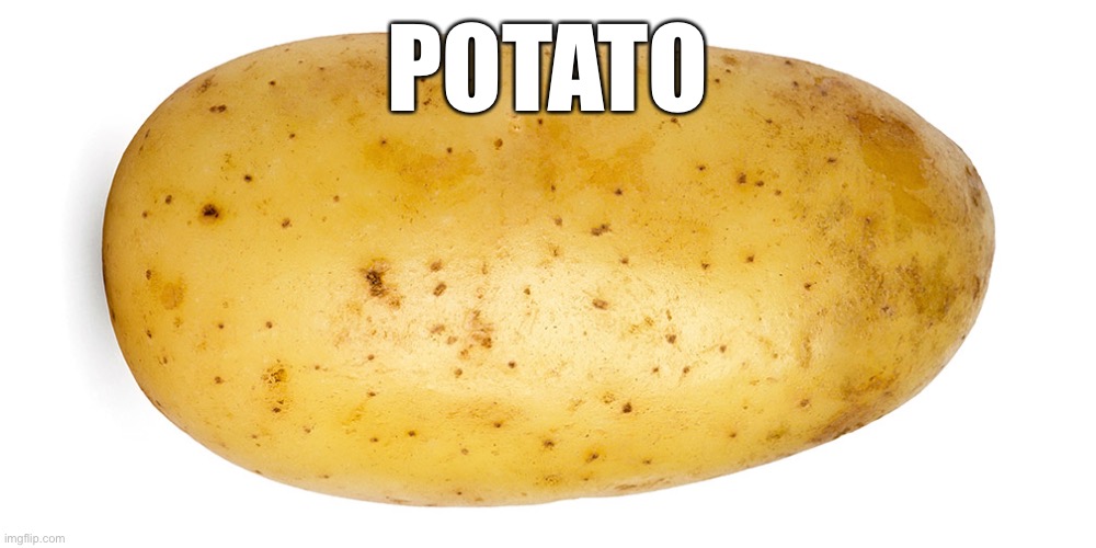 Potato | POTATO | image tagged in potato,vegtable | made w/ Imgflip meme maker