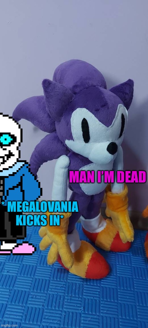 Say good bye to needlemouse | MAN I’M DEAD; * MEGALOVANIA KICKS IN* | image tagged in needlemouse plushy | made w/ Imgflip meme maker