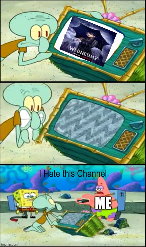 I hate this channel | ME | image tagged in i hate this channel | made w/ Imgflip meme maker