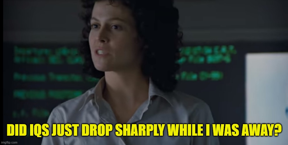Did IQs drop sharply while I was away | DID IQS JUST DROP SHARPLY WHILE I WAS AWAY? | image tagged in did iqs drop sharply while i was away | made w/ Imgflip meme maker