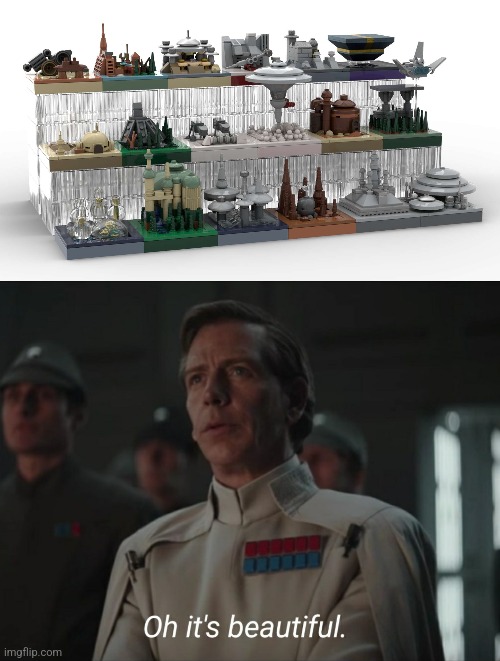image tagged in oh it's beautiful,lego,lego star wars,skyline | made w/ Imgflip meme maker