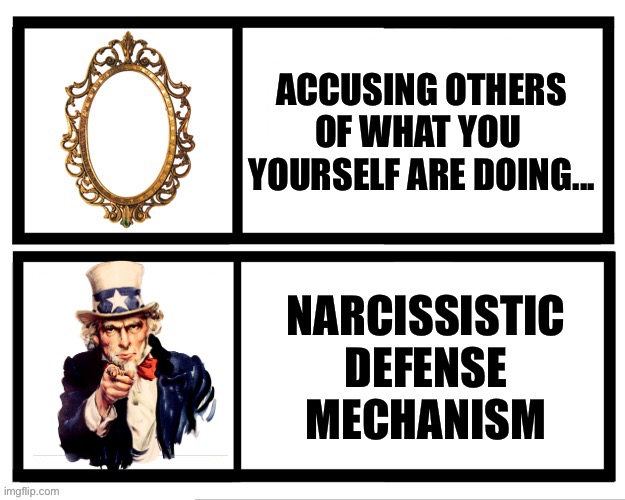 projection: accusing others of what you yourself are doing is a narcissistic defense mechanism | ACCUSING OTHERS
OF WHAT YOU 
YOURSELF ARE DOING... NARCISSISTIC
DEFENSE MECHANISM | image tagged in social media selfie,malignant narcissism,narcissist,projection,narcissism,darvo | made w/ Imgflip meme maker