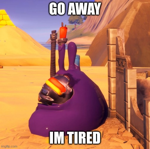 i was to tired to make a meme today so i just did this for my daily meme | GO AWAY; IM TIRED | image tagged in go,away,i,am,a tired axolotl | made w/ Imgflip meme maker