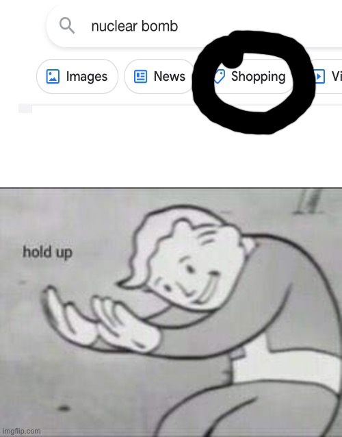 Fallout Hold Up | image tagged in fallout hold up,google search | made w/ Imgflip meme maker