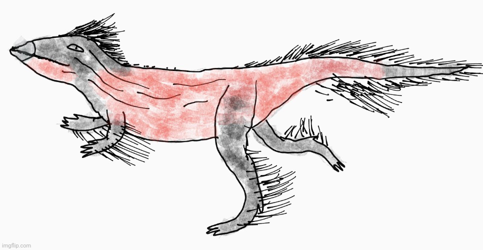 Striatosaurus cardinalis | Beginning Early Mutocene - End Early Mutocene | Dromeosauridae | image tagged in art,animal,dinosaur | made w/ Imgflip meme maker