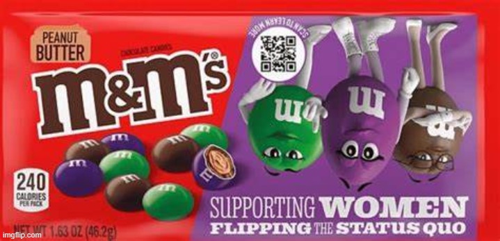 m&ms supporting women | image tagged in m ms supporting women,candy,controversy | made w/ Imgflip meme maker