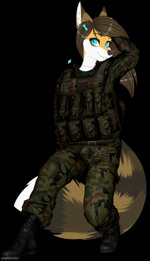 Furry Soldier | image tagged in furry soldier | made w/ Imgflip meme maker