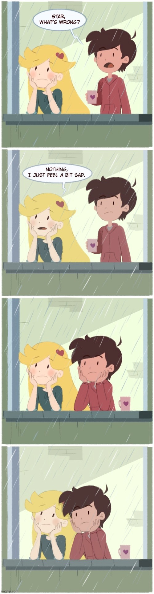 MorningMark - Rainy Day. | image tagged in morningmark,svtfoe,comics/cartoons,star vs the forces of evil,comics,memes | made w/ Imgflip meme maker