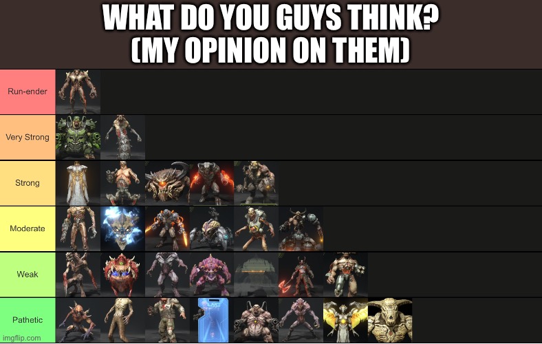 ICON OF SIN THO XD | WHAT DO YOU GUYS THINK?
(MY OPINION ON THEM) | image tagged in tier list | made w/ Imgflip meme maker