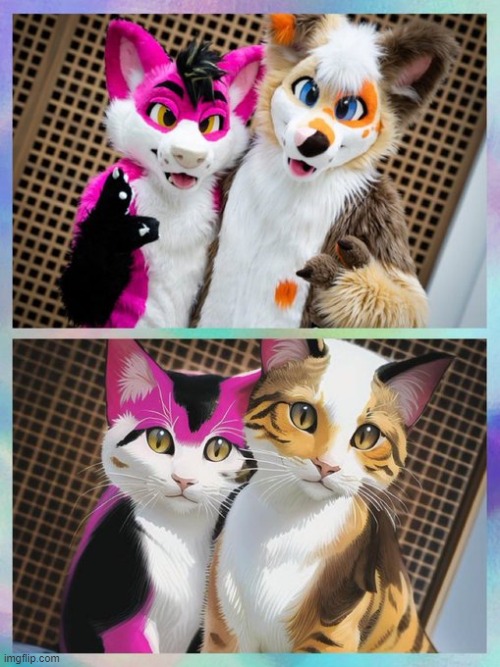 they turned into an actual animal | made w/ Imgflip meme maker