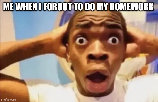 Everyone: | ME WHEN I FORGOT TO DO MY HOMEWORK | image tagged in funny memes | made w/ Imgflip meme maker