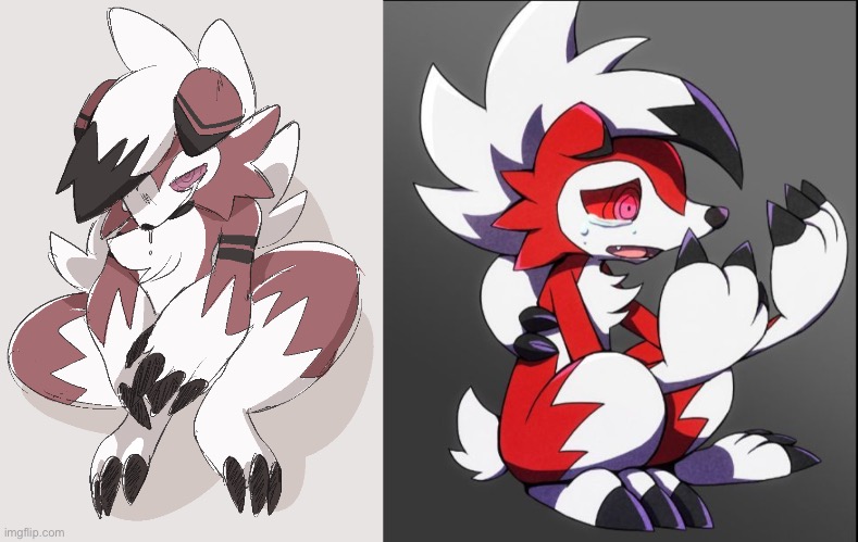 sad lycanroc | made w/ Imgflip meme maker