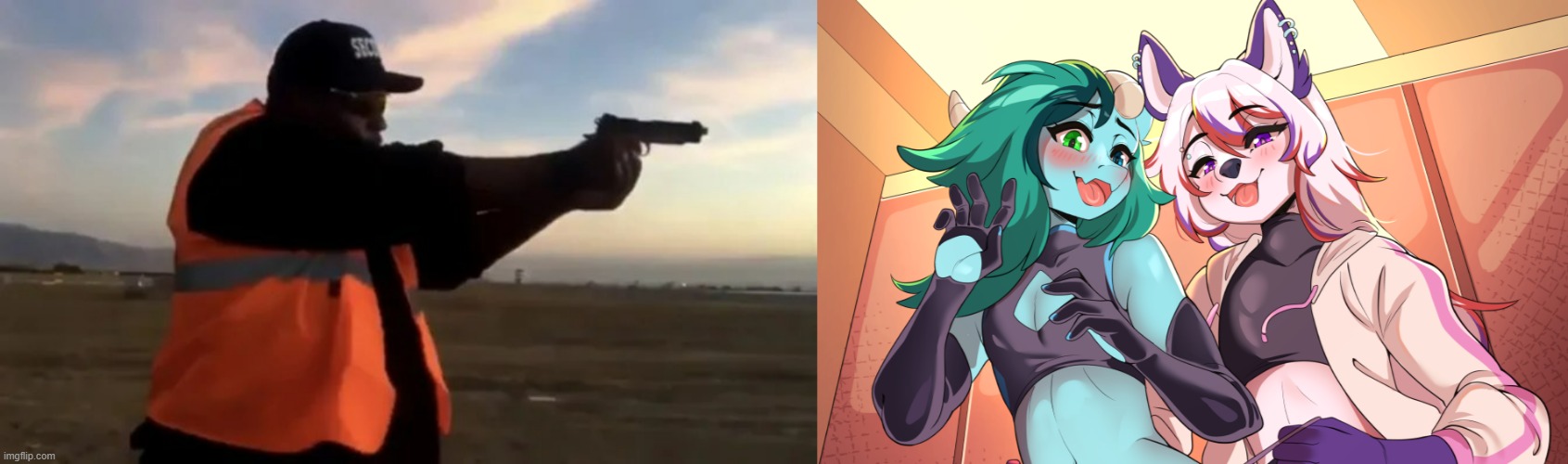Each time this image gets reposted, a femboy furry stream user gets shot to death | made w/ Imgflip meme maker