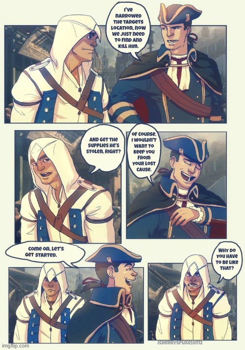 image tagged in assassin's creed,comics | made w/ Imgflip meme maker