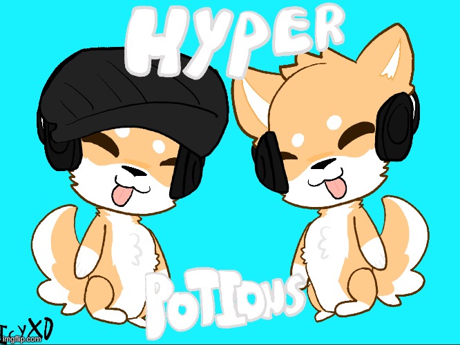 Fanart for Hyper Potions ^^ | image tagged in drawings,shiba inu,kawaii | made w/ Imgflip meme maker