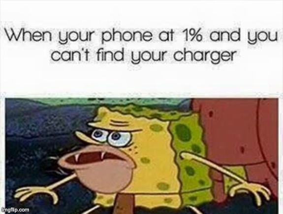 PANIC! | image tagged in memes,phone,charger,repost | made w/ Imgflip meme maker