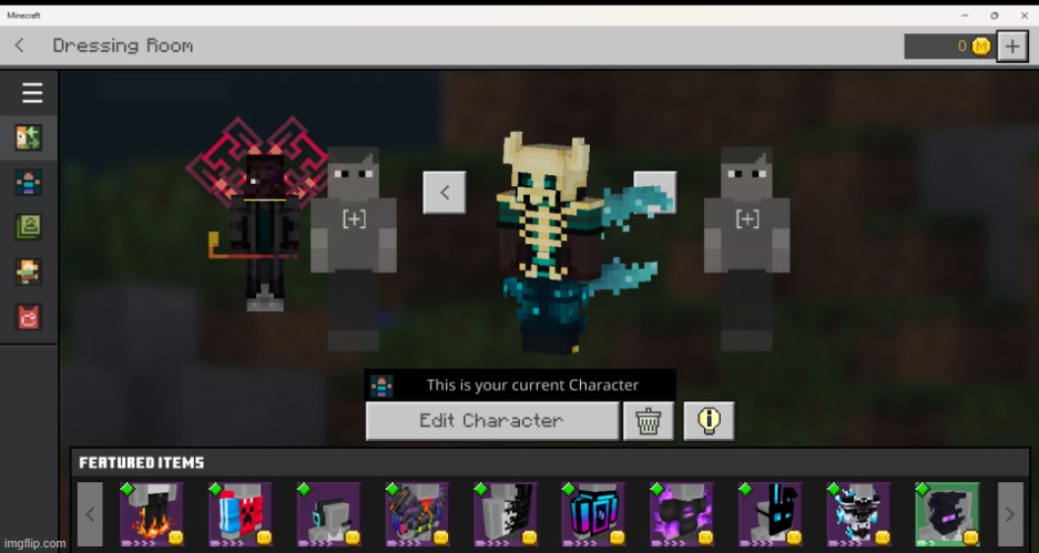 old trend of posting your mc skins | made w/ Imgflip meme maker