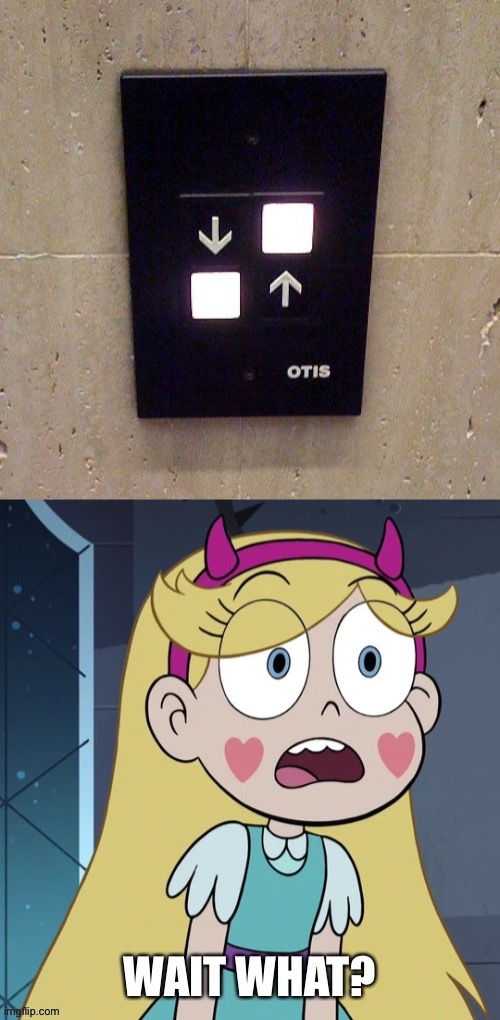 What?! | image tagged in star butterfly wait what,memes,you had one job,elevator,star vs the forces of evil,failure | made w/ Imgflip meme maker