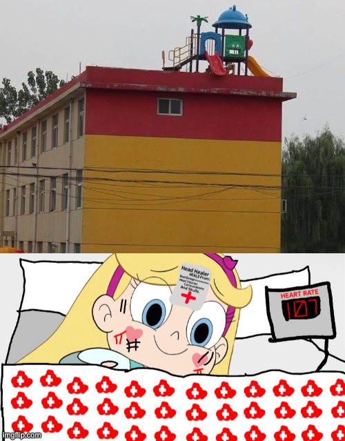 Looks like Somebody is going to the Hospital now... | image tagged in star vs the forces of evil,memes,you had one job,design fails,failure,your fired | made w/ Imgflip meme maker