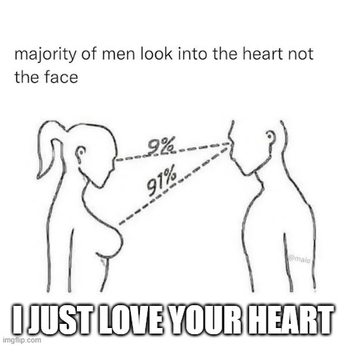 Nice Heart | I JUST LOVE YOUR HEART | image tagged in nice heart | made w/ Imgflip meme maker