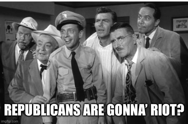 GroupMe | REPUBLICANS ARE GONNA’ RIOT? | image tagged in groupme | made w/ Imgflip meme maker