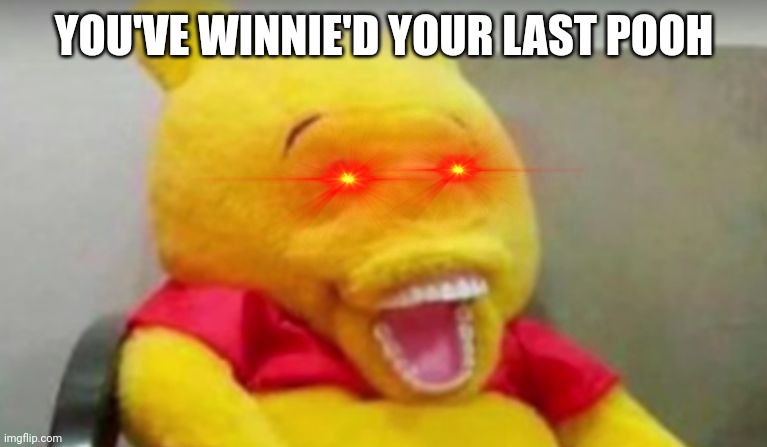 Winnie The Pooh Whaaat | YOU'VE WINNIE'D YOUR LAST POOH | image tagged in winnie the pooh whaaat | made w/ Imgflip meme maker