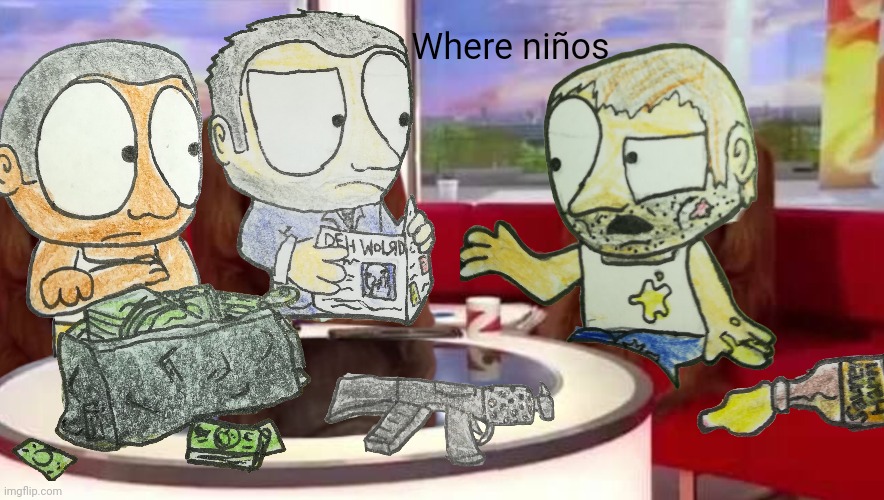 It is weird that there aren't kids in gta (niños is children in spanish). | Where niños | image tagged in where monkey | made w/ Imgflip meme maker