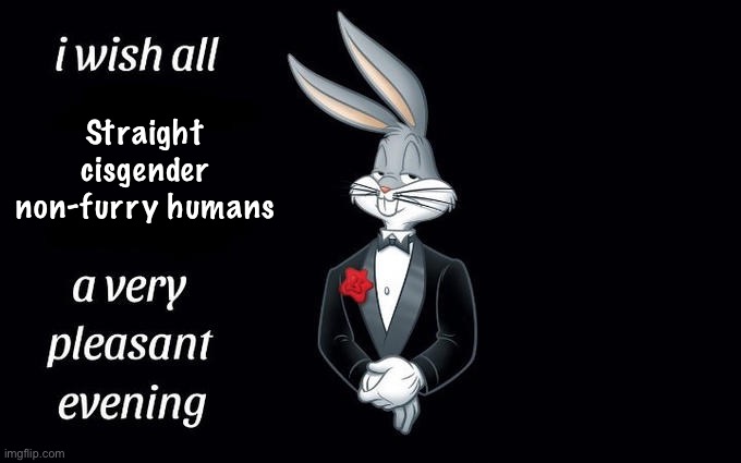 Yeah I said it, cry about it | Straight cisgender non-furry humans | image tagged in i wish all the x a very pleasant evening,balls | made w/ Imgflip meme maker