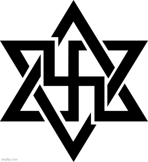 Star of David Swastika | image tagged in star of david swastika | made w/ Imgflip meme maker