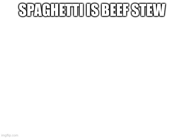 SPAGHETTI IS BEEF STEW | image tagged in omg | made w/ Imgflip meme maker