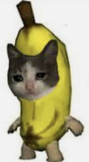 banana cat Blank Meme Template