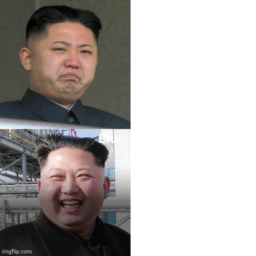 New template. Keyword: kim jong drake meme | image tagged in kim jong drake meme | made w/ Imgflip meme maker