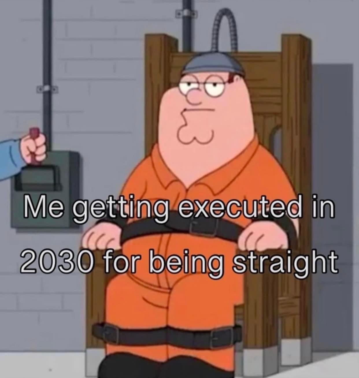 Me being executed for being straight Blank Meme Template