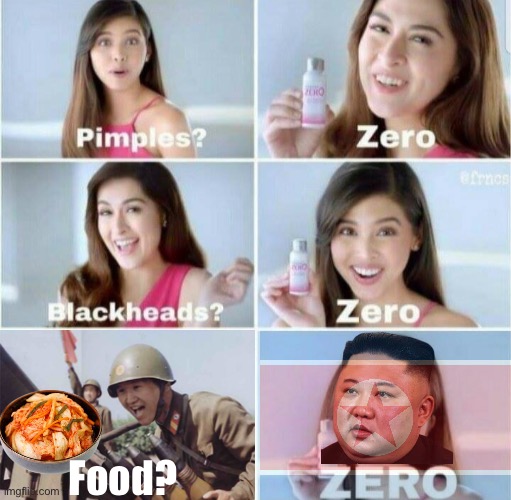 Example North Korea meme | Food? | image tagged in heres an example,for the meme contest,good luck,to all participants | made w/ Imgflip meme maker