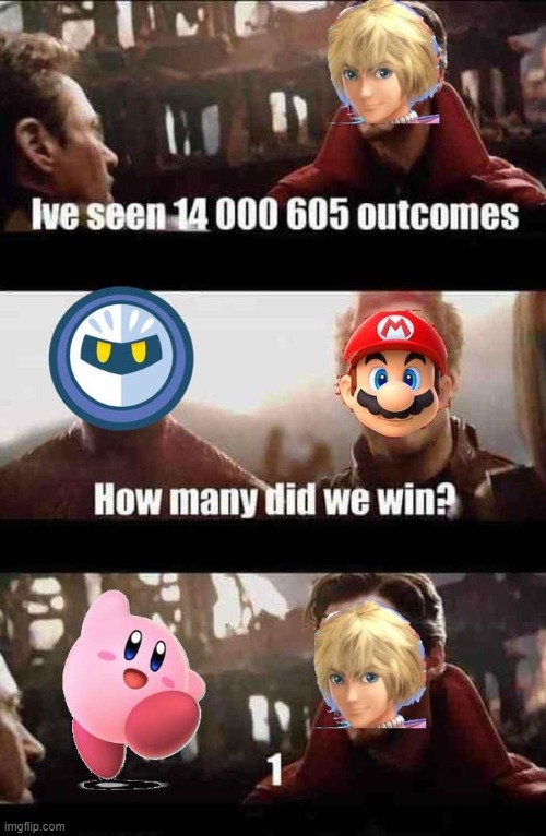 only one... | image tagged in kirby,super smash bros,nintendo,real | made w/ Imgflip meme maker