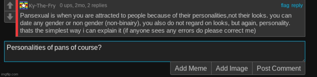 Not actually replying because this is 2mo old and shit | made w/ Imgflip meme maker