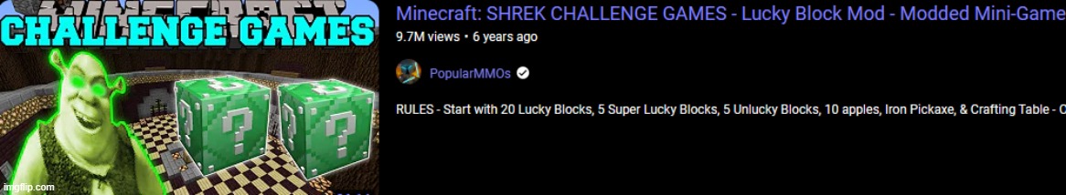 no way guy's they add the shrek to the um the minceraft modded and lucky the blocker !!! gamer | made w/ Imgflip meme maker