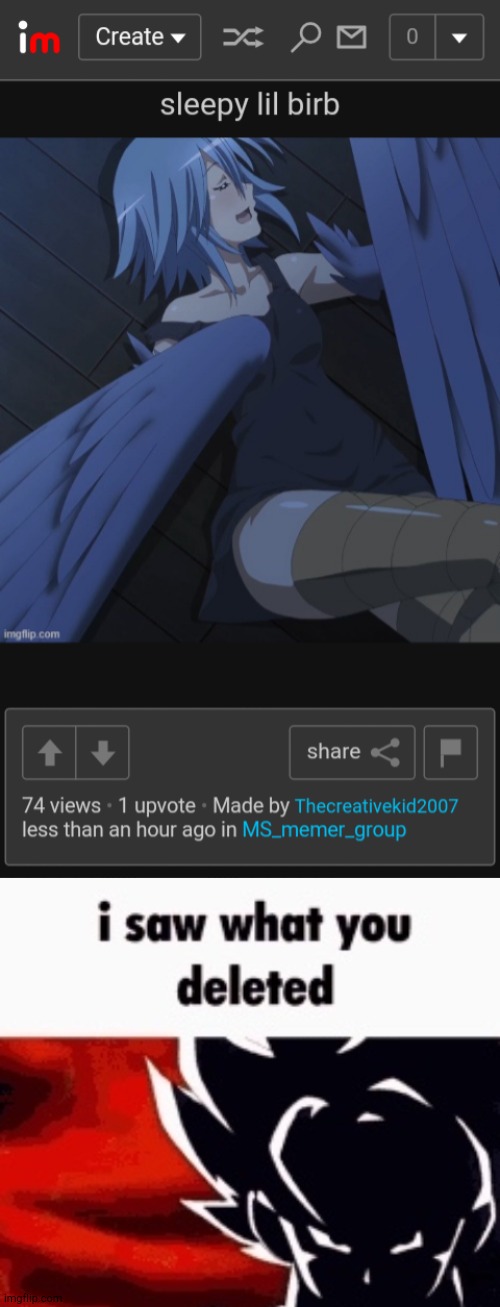 image tagged in i saw what you deleted | made w/ Imgflip meme maker