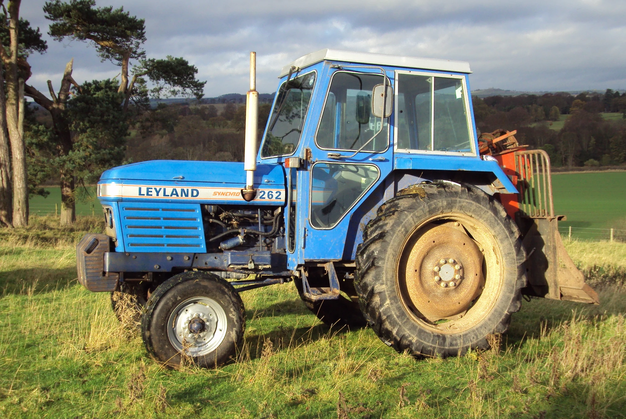 blue tractor Blank Meme Template