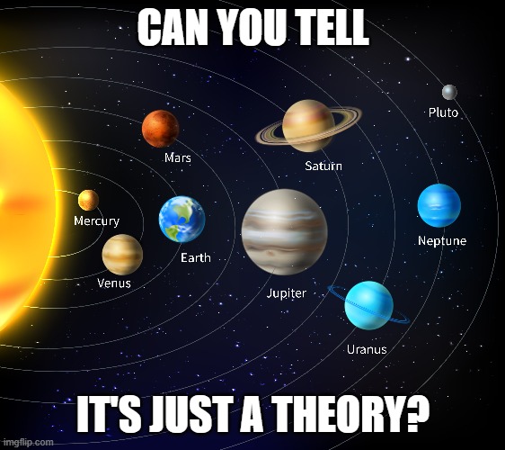 Globe Theory | CAN YOU TELL; IT'S JUST A THEORY? | image tagged in globe,flat earth,theory,science | made w/ Imgflip meme maker
