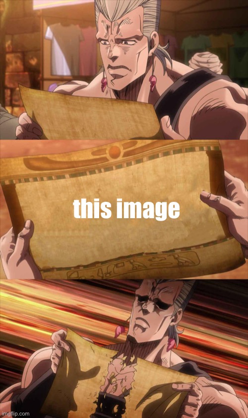 JoJo Scroll Of Truth | this image | image tagged in jojo scroll of truth | made w/ Imgflip meme maker