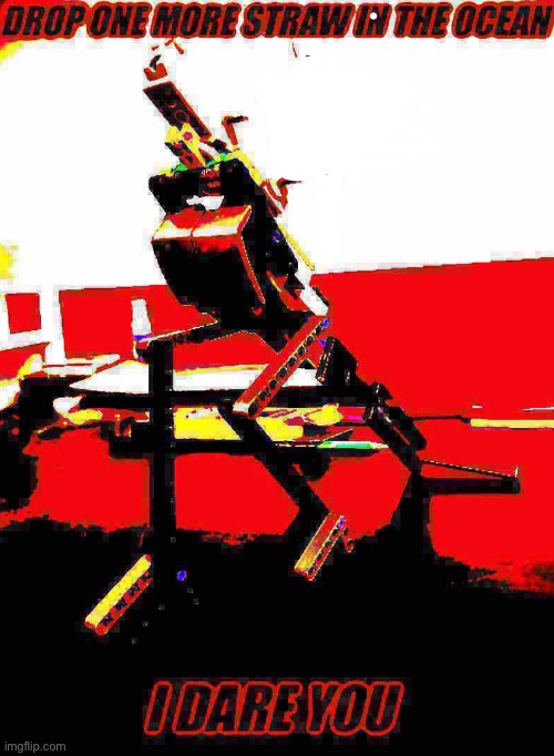 A turtle, made of Lego, with a turret on its back, and in a mech | image tagged in deep fried,random,multiverse | made w/ Imgflip meme maker